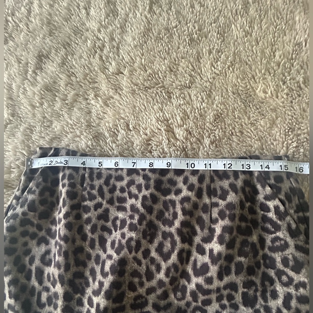 CAbi Black and Gray Leopard Pencil Skirt - Picture 3 of 4